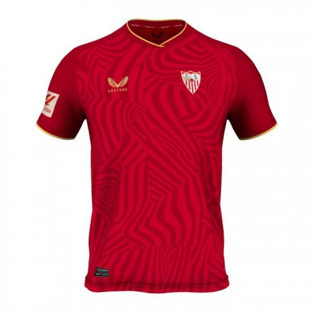 Koszulka Sevilla FC Wyjazdowe 2023-24 Koszulki Piłkarskie Krótki Rękaw
